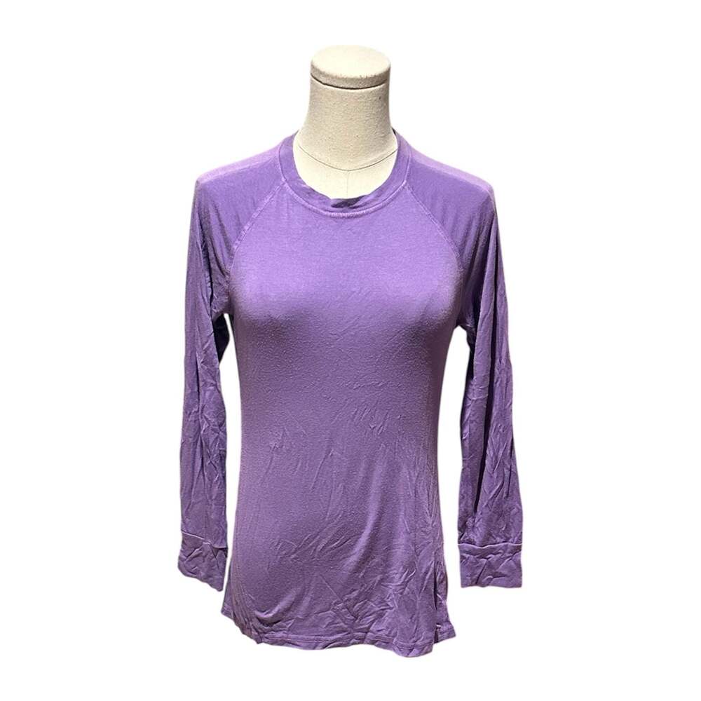 Mandala Women's Long Sleeve Top - Purple - S
